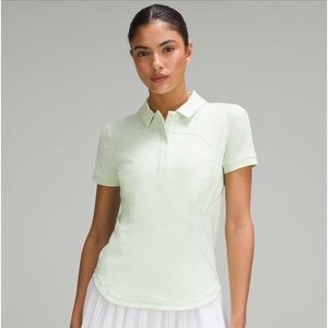 Lululemon quick dry polo, Kohlrabi green. Size 18